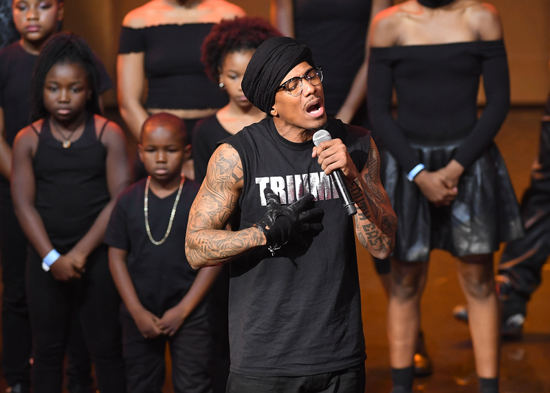 Nick Cannon performs onstage at the 2016 Triumph Awards, presented by National Action Network and TV One, at the Tabernacle in Atlanta on Sept. 18, 2016. Paras Griffin/Getty Images